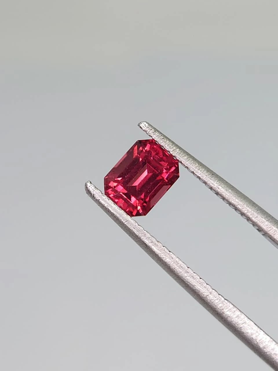 Umbalite Garnet 0.9ct Emerald Cut Faceted from Tanzania — view 5